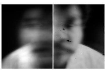 Self Portrait; Nike Air Force 1 Shoe Box Pinhole Camera